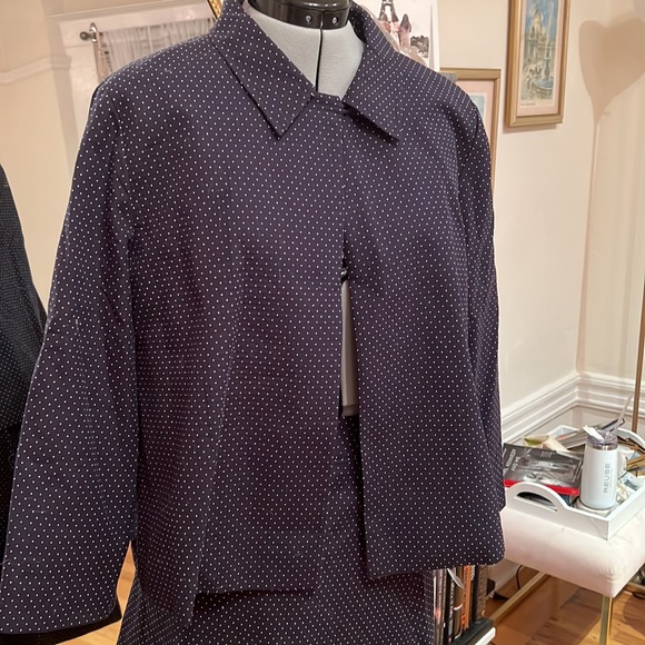 Vintage Pendleton NWT navy polka dot set - Picture 2 of 5